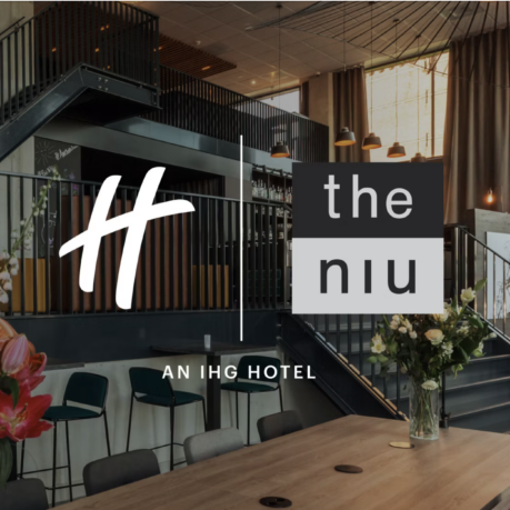 a staircase in a room with stairs and flowers